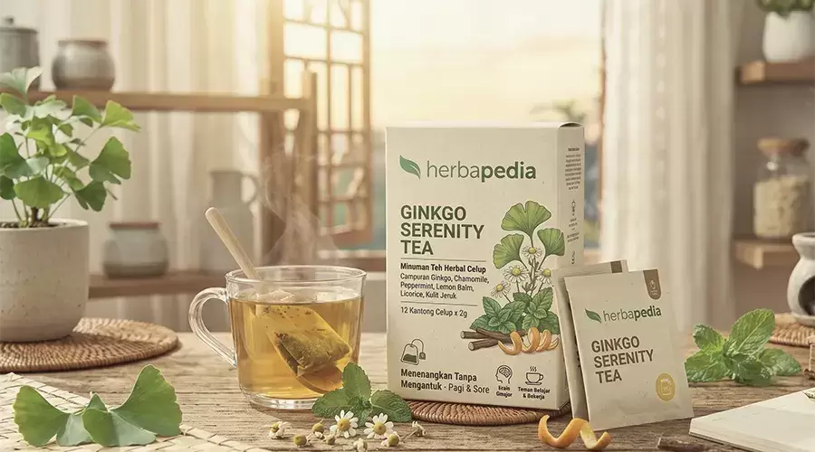 Konsep Produk Ginkgo Serenity Tea