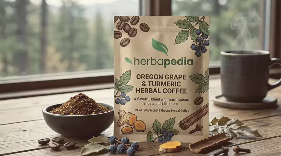 Oregon Grape & Turmeric Herbal Coffee