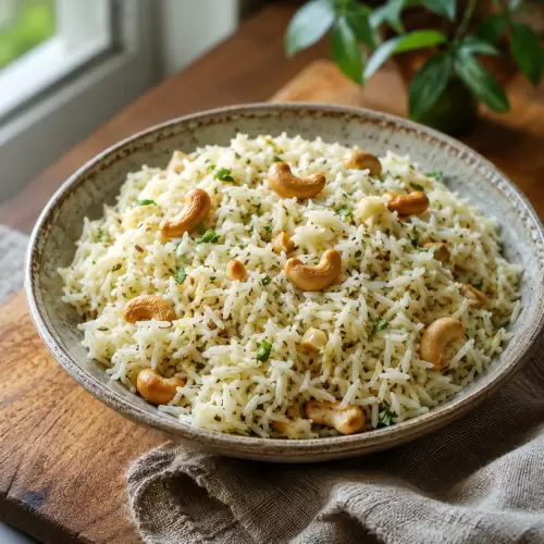 Nasi Pilaf Adas Manis dan Kacang Mete