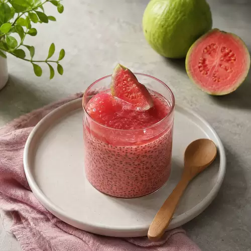 Puding Chia Jambu Biji Merah