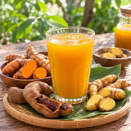 Jamu Kunyit Asam Temu Mangga